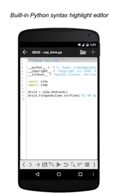 QPython 3L - Python for Android android App screenshot 2